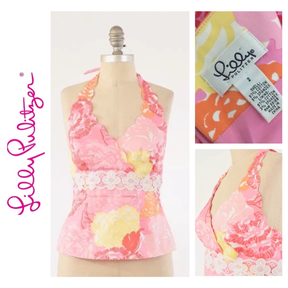 🌷Pretty in Pink🌷Lilly Pulitzer Halter Top